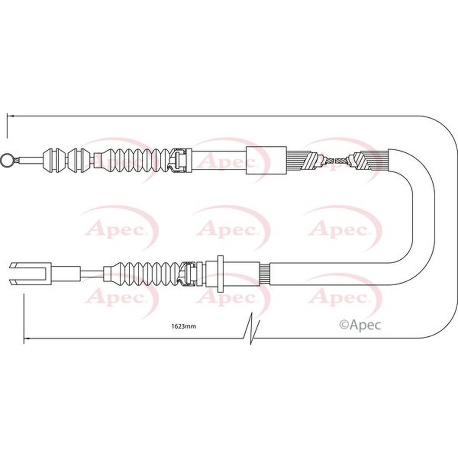 Apec Brake Cable CAB1430 Fits Toyota - Built to OE Specifications & Quality