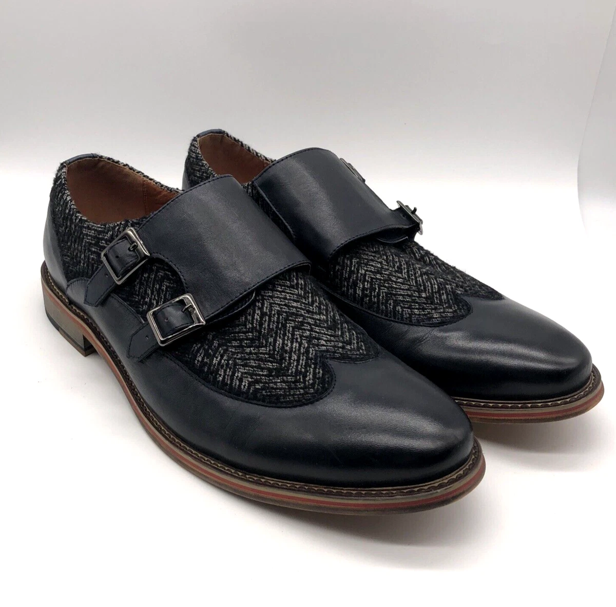 Vintage Foundry Co Men s Luther Leather Shoes Black Size 12 eBay