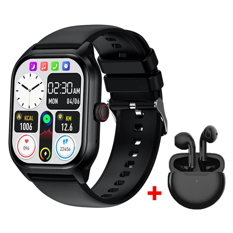 LEMFO LT10 Smart Watch 2024 Android Gift Bluetooth Call Smartwatch 2024 Touch Di - Image 3 of 4
