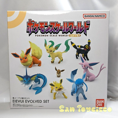 Pokemon 1/20 Scale World Paldea Eevee Evolution Figure Box Set