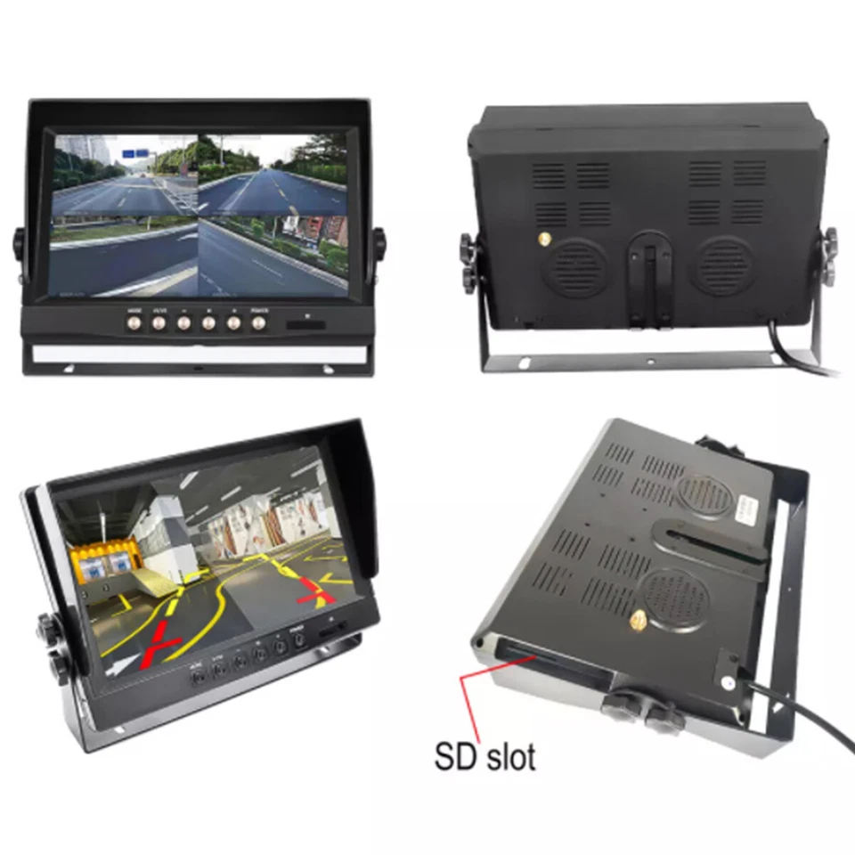 9" Wireless DVR Monitor 1080P Backup Reversing Camera for Truck Trailer Car RV - Image 3 of 4