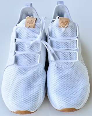New Balance Men s White Fresh Foam CruzV1 Reissue Sneakers Shoes MCRZRMWS