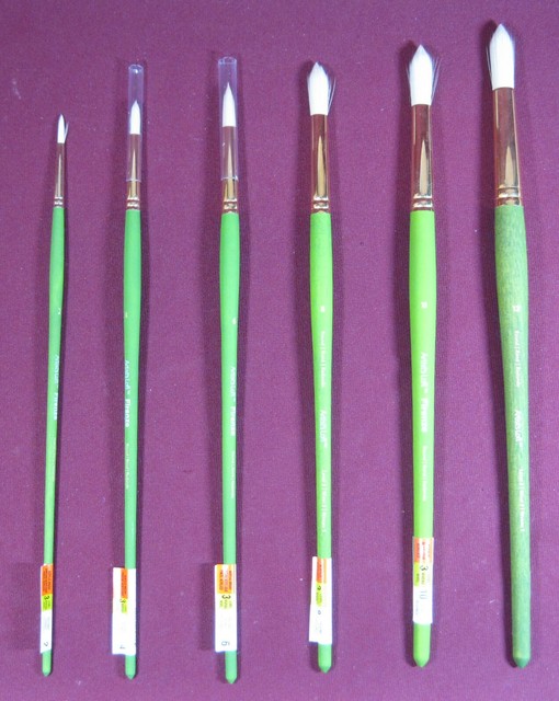 (6) Artist's Loft "ROUNDS" Level 3 Paint Brushes, Sizes 2,4,6,8,10,12