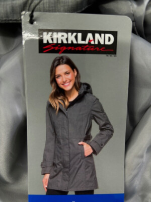 Kirkland Signature WOMEN'S TRENCH COAT (GRAY, SMALL) NWT