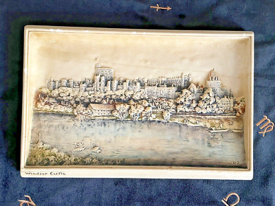 Plakette OSBORNE IVOREX, Windsor Castle 1950-1960 Made in England,