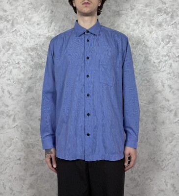 Vintage Issey Miyake Men's Cotton Polyester Striped Button Up