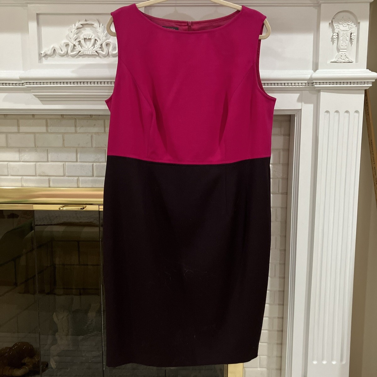 strapless open back dress Bamboo Modal Silk Dress Made To Order Color Blocking Red-Pink Midi Dress  with Tri Colorblocked Pattern – The Fairnest