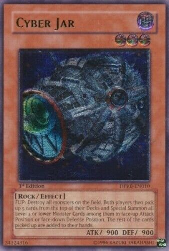ULTIMATE RARE Cyber Jar 1st Edition DPKB-EN010 Duelist Pack Kaiba