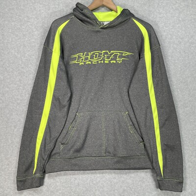 Hoyt Archery Hoodie Mens L Gray Green Hunting Outdoor Long