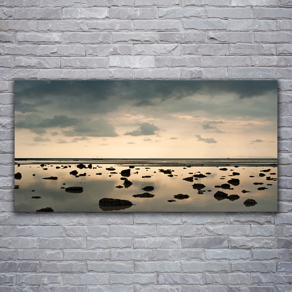 Tableau paysage d'eau panoramique pour créer un espace zen