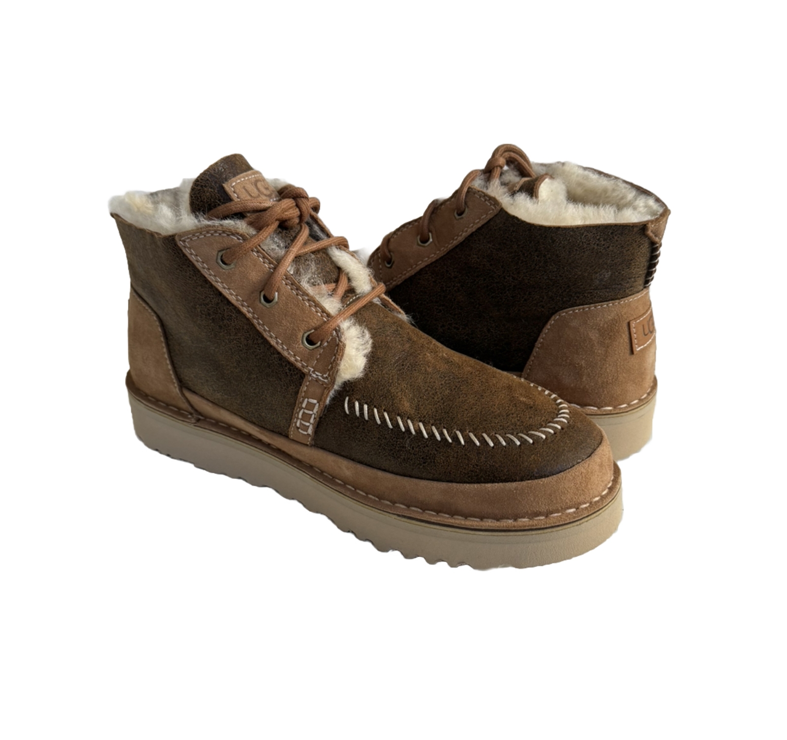 UGG ALL GENDER NEUMEL CRAFTED REGENERATE CHESTNUT BOOTS MEN US 4 / WOMEN US 5 image 2