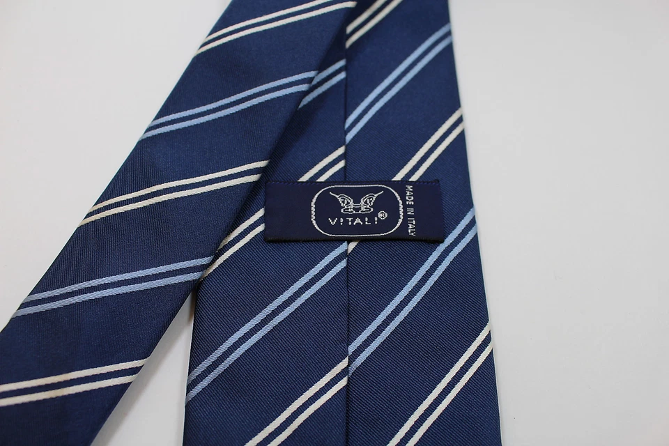 VITALI Corbata Hombre Seda Cuello Hecho en Italia Foto 3 de 4