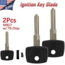 2 Ignition Transponder Key MB17 T5 Chip for Mercedes Benz Freightliner Sprinter