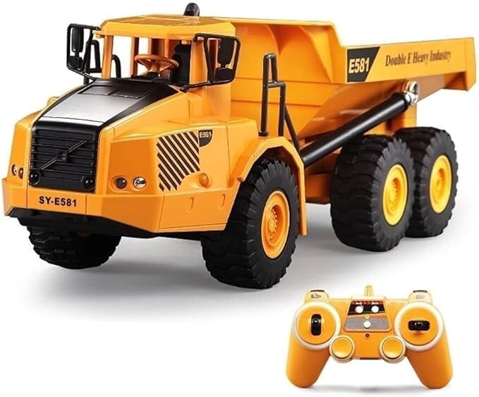 Camion benne basculante RC 1/18 de 40cm à 4 roues motrices