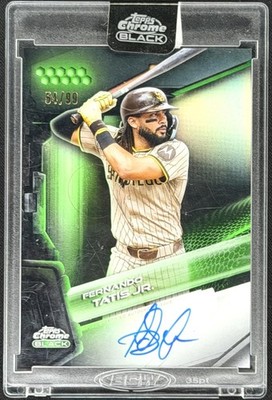 Fernando Tatis Jr.2026 Topps Chrome Black #CBA-FTJ Auto Green Refractors /99