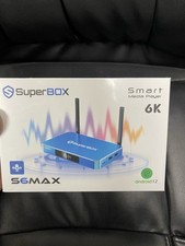 SuperBox S6 Max Smart Media Player 6K Android Streaming Factory Sealed Bluetooth