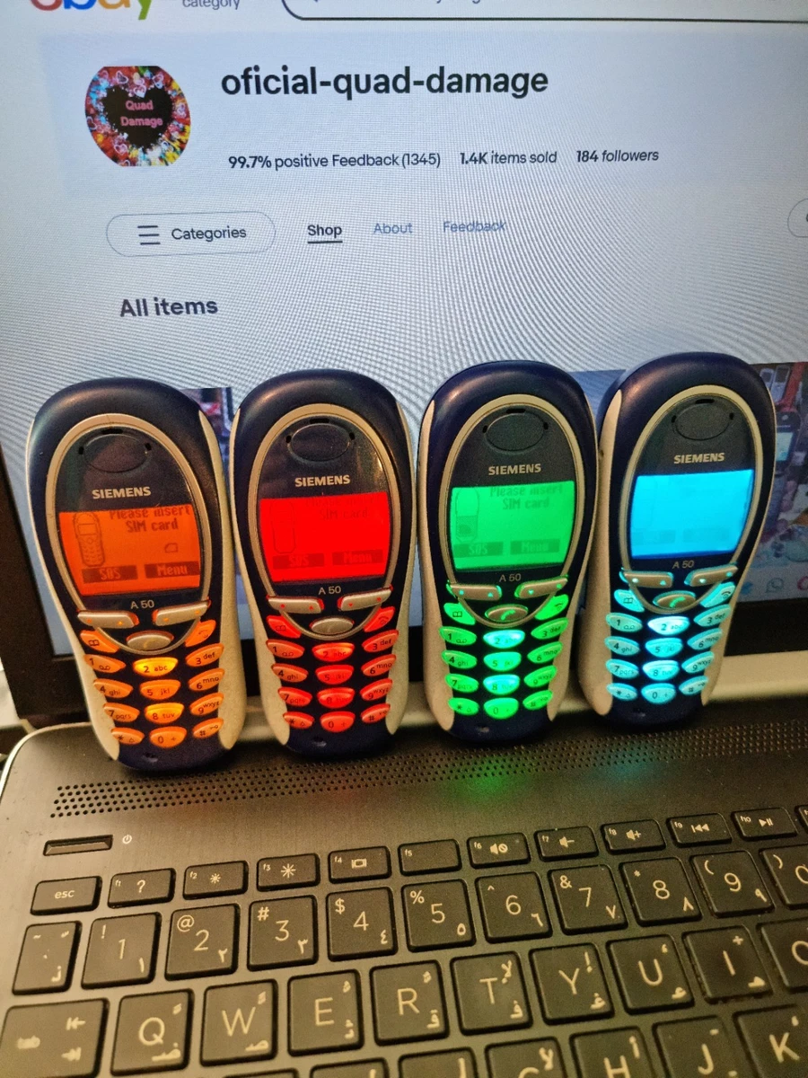 Limited Edition Siemens A50 Unlocked.4 Colors Available.Superb Custom Lights ✨️ 