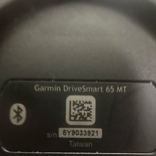 Garmin DriveSmart 65 MT Car GPS Navigator Bluetooth Unit Model Taiwan