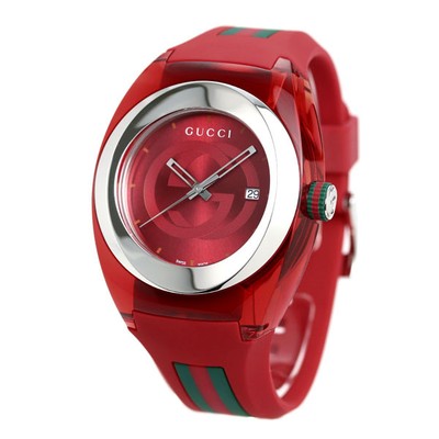 GUCCI Sync YA137103A Red Men's Watch New in Box