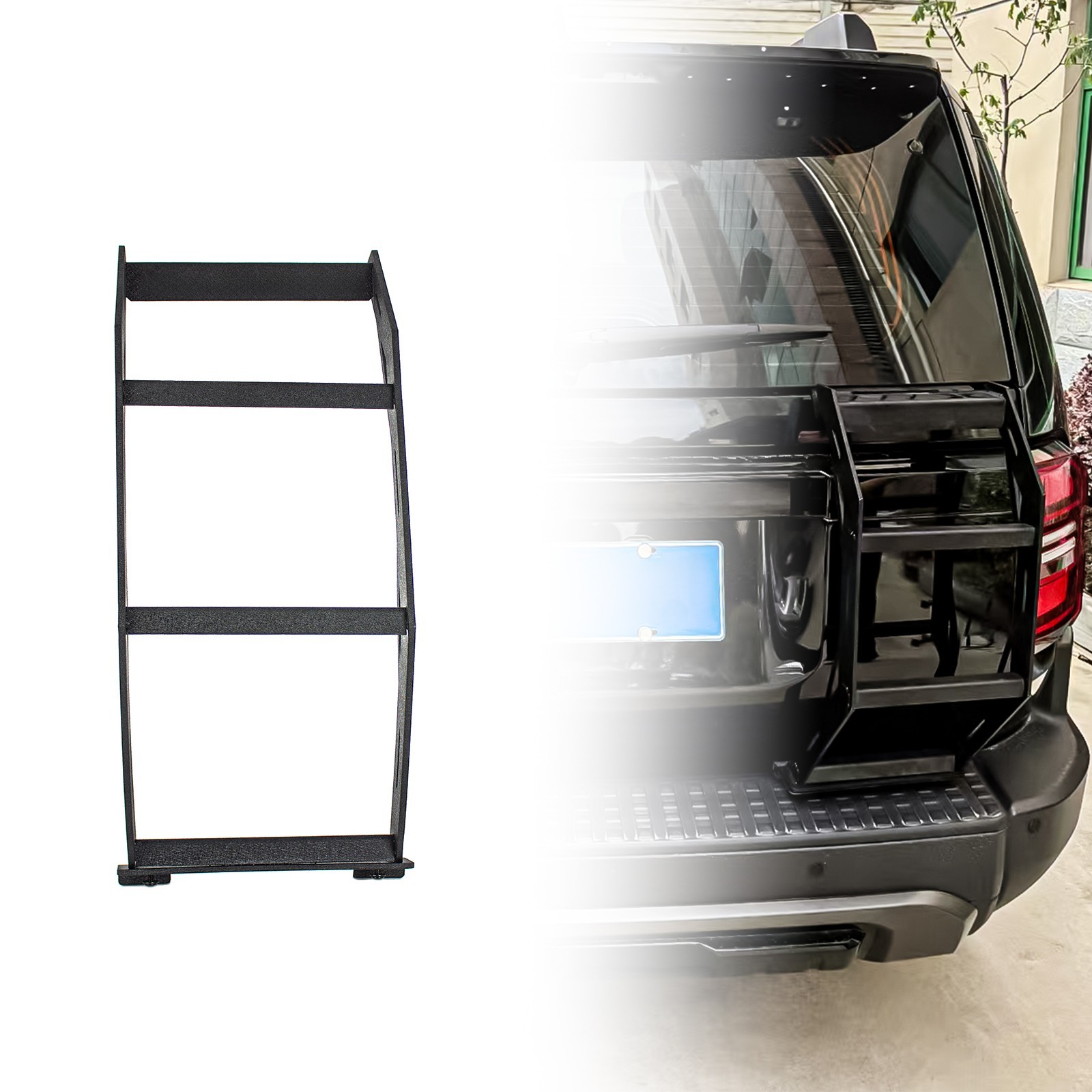 Aluminum Tailgate Rear Half Ladder for 2024-2025 Toyota Land Cruiser Prado LC250
