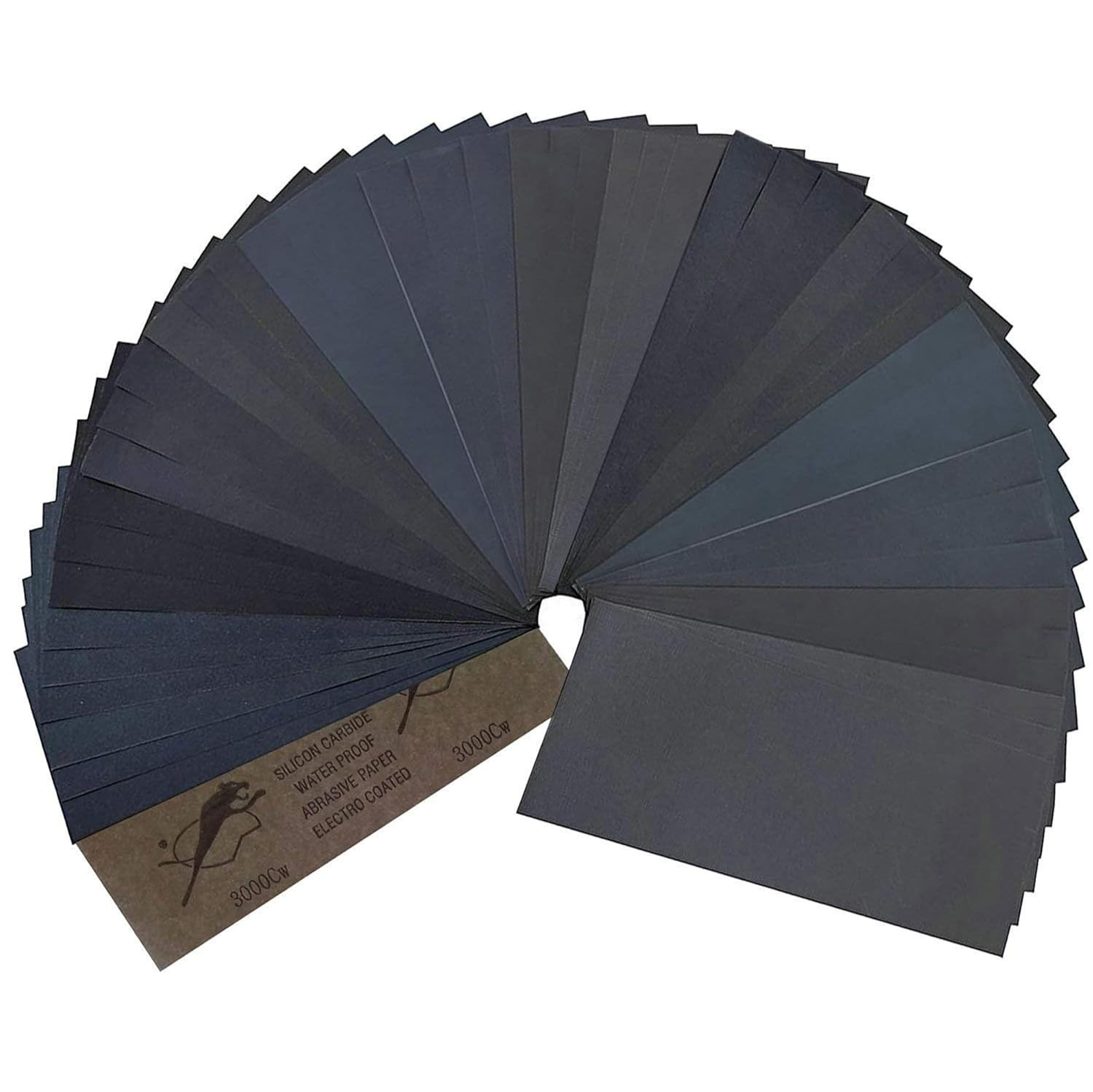 Professional Sandpaper 45Pcs. Kit - 80-3000 Grit - Tear Resistant Sand Paper She