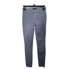 J Brand Mid Rise Super Skinny Jeans Women 24 Blue Grey Yearling 485V080 Stretch