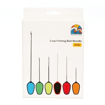6Pcs Boilies Splicing Pins Needle Baiting Drill Stringer Needle for Fishing