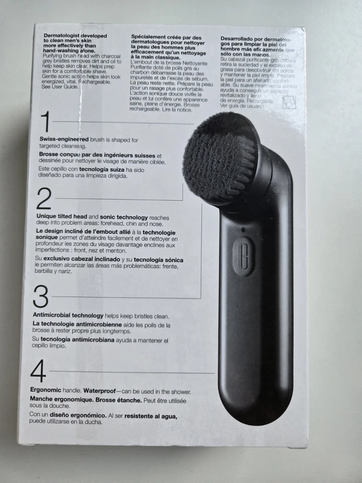 Clinique Men's Sonic System Purifying Cleansing Brush - BRAND NEW & SEALED - Image 3 of 3