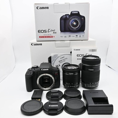 Quality Canon Eos Kiss X8I Double Zoom Kit 159 Shots | eBay