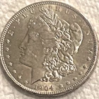 1904 O Morgan AU/BU very bright with lots of luster free shipping Sigma tested +