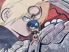 Captain America Marvel Comics Double Sided Keyring