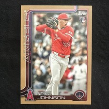 Ryan Johnson RC 2025 Topps Update Gold Parallel  /2025 Angels #US121