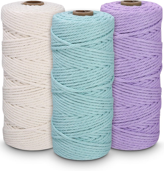 Makramee Garn Set, 3 StüCk, Premium Makrameegarn FüR Diy, Boho Deko, TraumfäNger-image