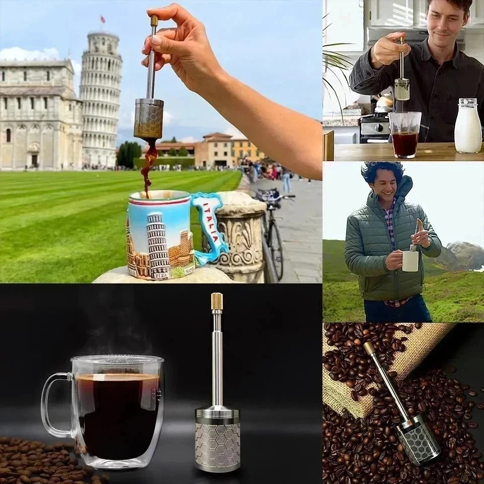 Portable Travel Coffee Brewer Final press Reusable Coffee Filter Coffee Maker