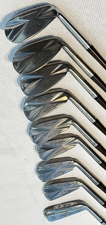 Rare 1930’s Wilson Kleersite Stainless Golf Irons 2-Mashie Niblick, Loft Niblick - Image 3 of 4