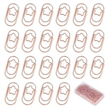 150pcs Mini Paper Clips, Star Paper Clips Bookmark Clips Metal Anti Skidding ...