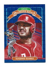 /99 Blue Pandora Prizm 2020 Panini Donruss Optic Diamond Kings Eugenio Suarez #4