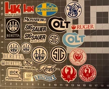 Gun Maker Stickers Multiple Options Available, Pick One