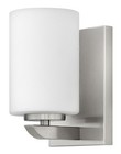 Hinkley Lighting 55020 Nickel 1-Light Bathroom Sconce From The Kyra Collection