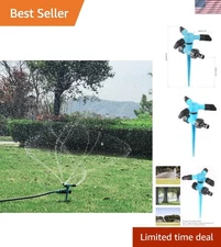 360-Degree Rotating Garden Sprinkler for Large Lawn Coverage - Kids Friendly