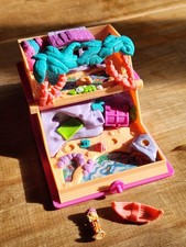 Pollypocket vintage 1995 Ile pailletée Mini Livre De Conte
