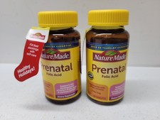 2 Pack Nature Made Prenatal Folic Acid Multivitamin 100 Ct Total Exp 05/2026