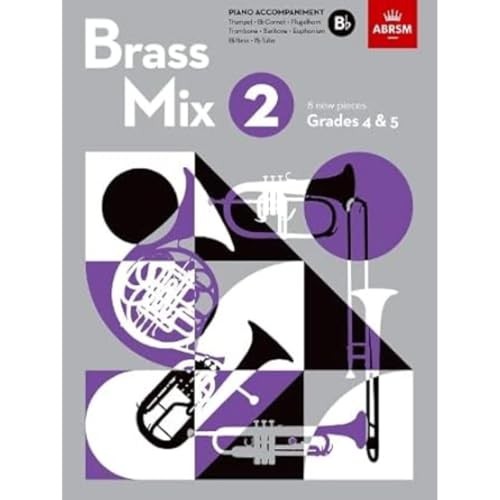 Brass Mix, Book 2, Piano Accompaniment B Flat : 8 New Pieces For Brass, Grades 4 & 5 Abrsm - Image 6