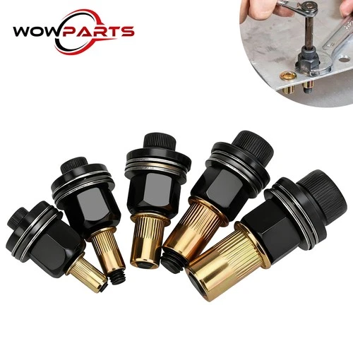 5x Manual Rivet Nut Tool Adapter Carbon Steel Flat Head Threaded Insert Nuts Set