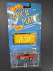 Vintage 1988 Hot Wheels Park 'N Plates Red 80's Corvette with Opening Hood (h)
