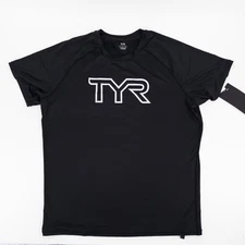 TYR Men's ClimaDry Raglan Big Logo Tech Tee