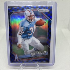 2025 Panini Prizm Mike Rozier Blue And Black Checker Checkerboard Prizm Oilers