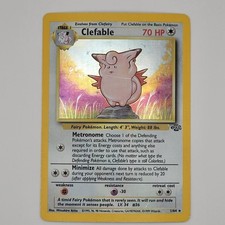 Clefable 1/64 Rare Jungle Pokemon Unlimited Holo Heavily Played on eBay