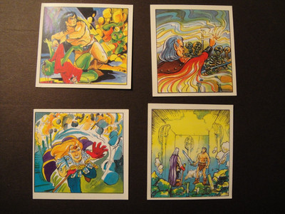 Merlin Sticker Hero Quest x 4 Hasbro Bradley Games Workshop Ltd 1991 Fantasy