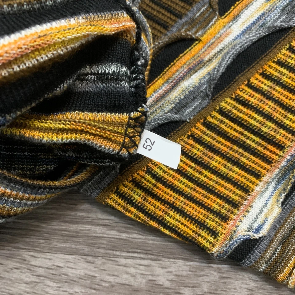 Suéter masculino Montechiaro malha 3D multicolorido tamanho. IT 52/ US M - Imagem 4 de 4